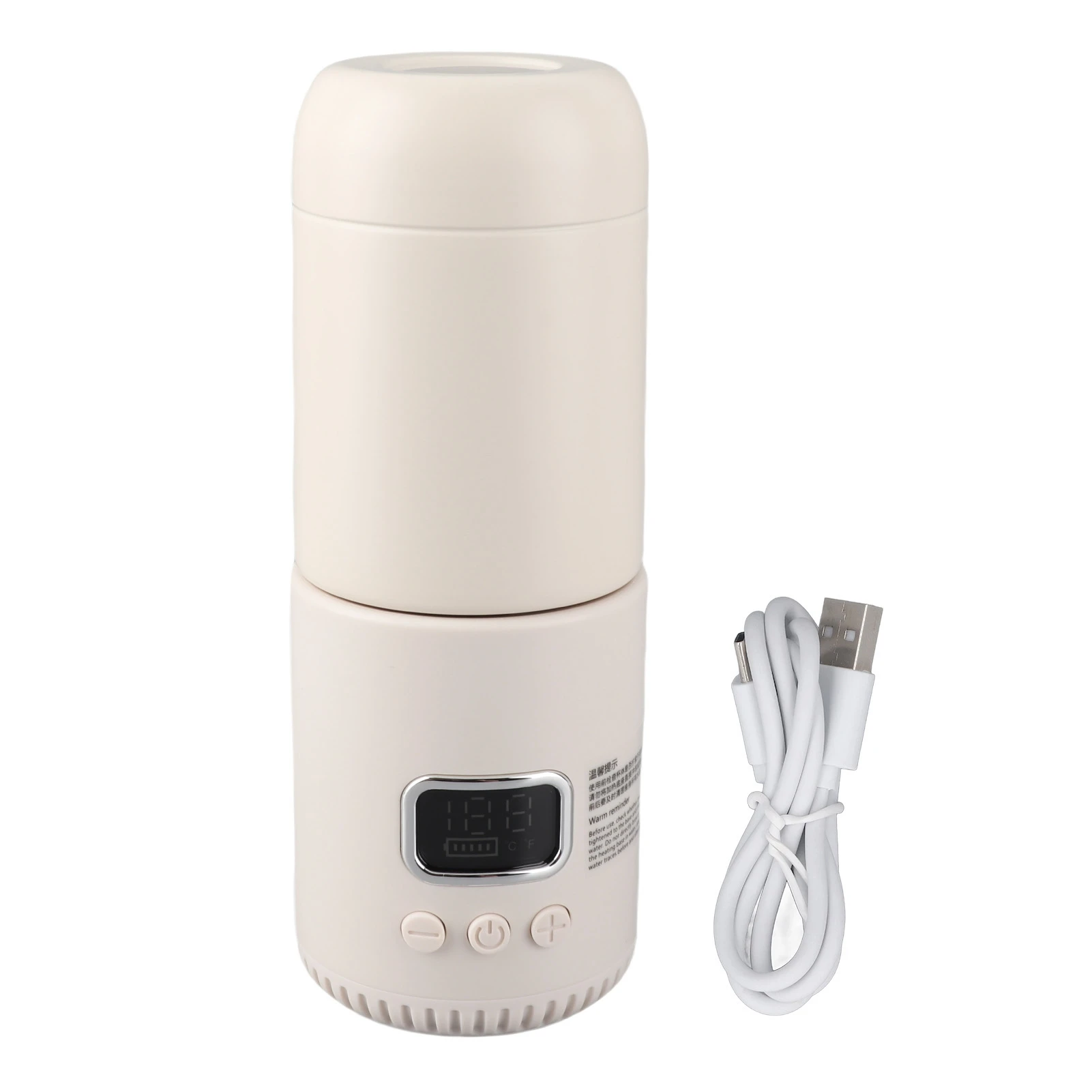 

Water Boiler Bottle Easy To Use Lightweight Constant Temperatur Electric Water Bottle Cordless Heating for Outdoor Travel