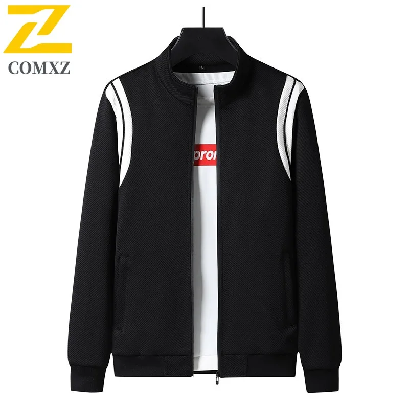 

COMXZ повседневная мужская куртка с воротником-стойкой, 2025 год, модное легкое мотоциклетное пальто для езды на велосипеде, ветрозащитная осенняя новая одежда