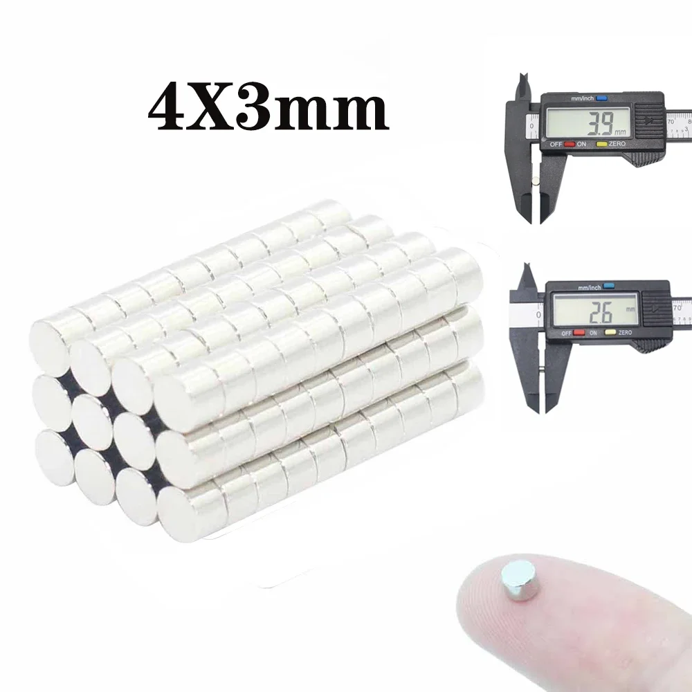 10/20/50/100Pcs 4x3mm 5x2mm 5x3mm 5x5mm Neodymium Magnet N35 NdFeB Round Super Powerful Strong Permanent Magnetic imanes