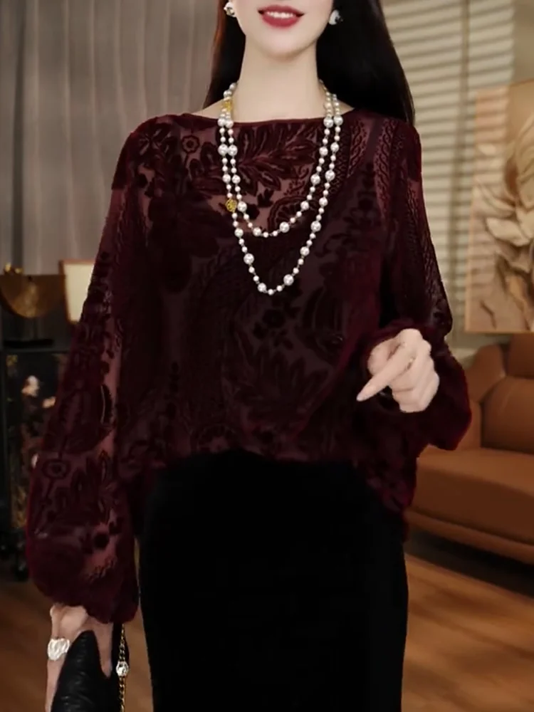 

Кружевной топ с вырезами, больших размеров, модный, универсальный, стройнящий, во французском стиле, женское нижнее белье, круглый вырез, для всего тела...