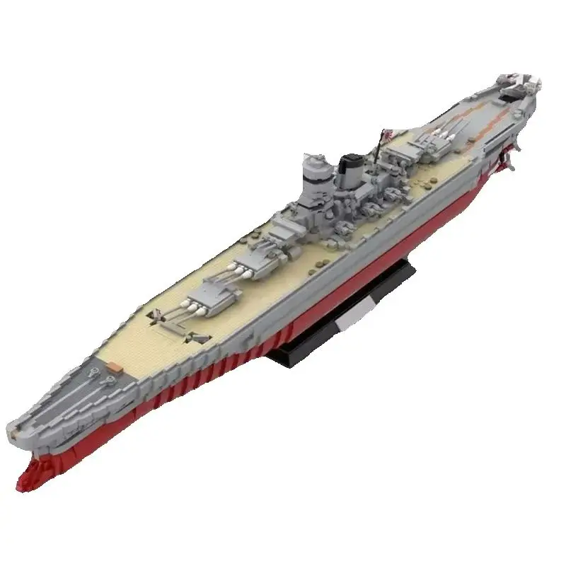 

IJN Yamato Battleship 1:300 Scale Model Moc Building Blocks Diy Assemble Bricks Boat Educational Creative Toys Gifts 3591PCS