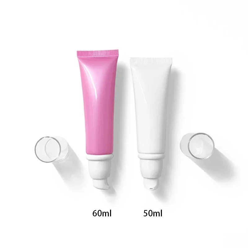 

50ml Airless Pump Bottle Empty Cosmetics Cream Container 50g Makeup Eye Foundation Squeeze Packaging Soft Tubes