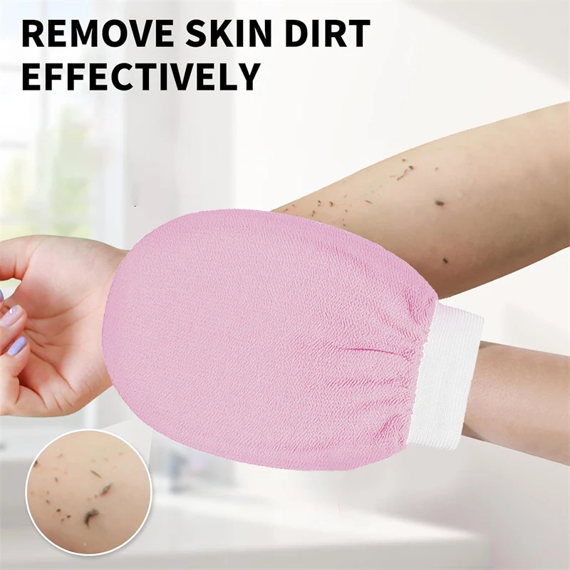 Moroccan Hammam Bath Scrub Glove for Body Cleaning Exfoliating Tan Removal Massage Glove Body Dirty Frosted Towel Bathing Gloves