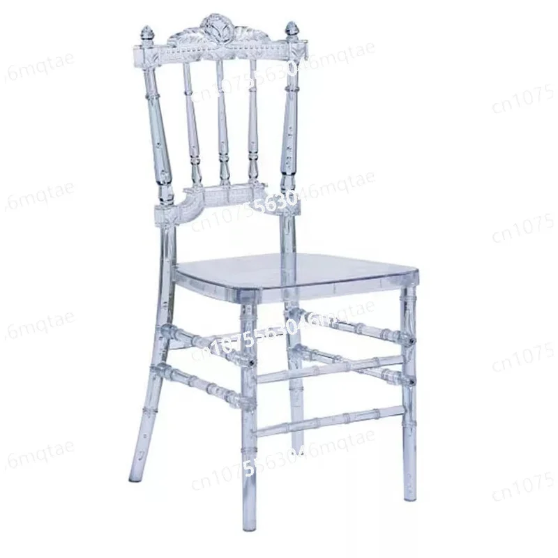 Hotel Wedding Outdoor Event Rental Resin Chiavari Chair Tiffany Transparent Acrylic Detachable Chair Beauty Salon Cadeira Bar