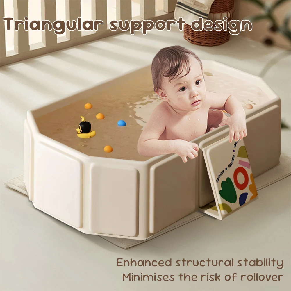 

Baby Bathtub for Infants To Toddlers with Drain Outlet Baby Bath Tub Infant Tub Toddler Bathtub