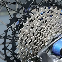 Cassette Ultraligero para Bicicleta SUNSHINE, Material de Acero al Carbono, 9/10/11/12/13 Velocidades, Estructura HG, Piñón para Bicicleta de Montaña