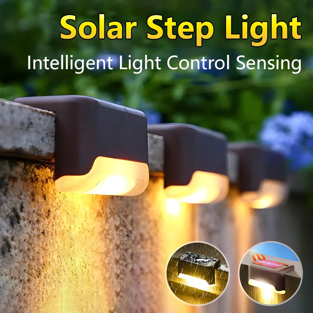 

Intelligent light Sensing Step Light Solar Deck Light Path Staircase Lights Outdoor Led Solar Lamp Park Path Corridor Lamp Decor