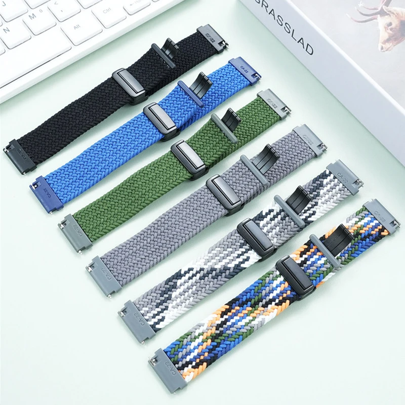 Waterproof canvas watch strap for Casio MDV-106/MDV-106B Swordfish series magnetic suction version, strong elastic nylon strap 2