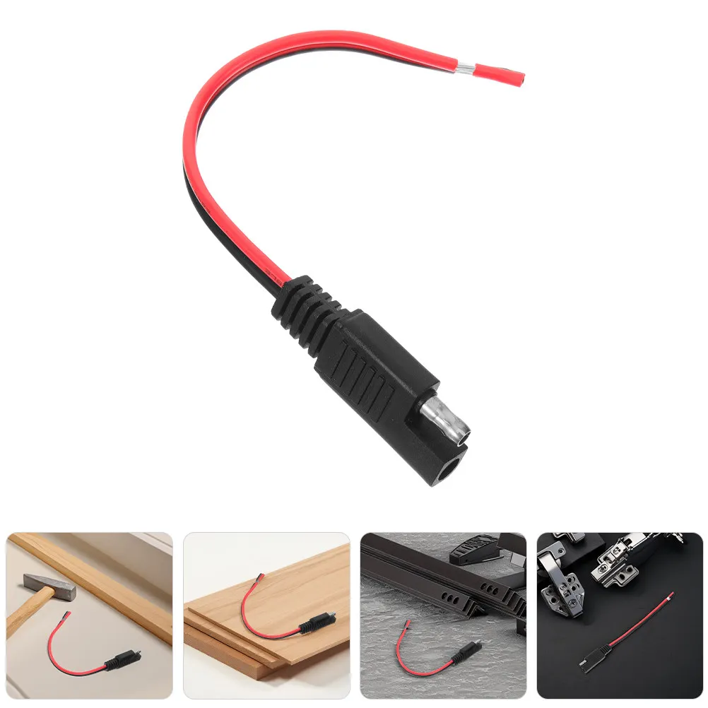 2Pcs Sae 14Awg Extension Cable Automotive Solar Battery Power Wire Connector for Rv Motorcycle Tractor Heavy-Duty Wiring Kit
