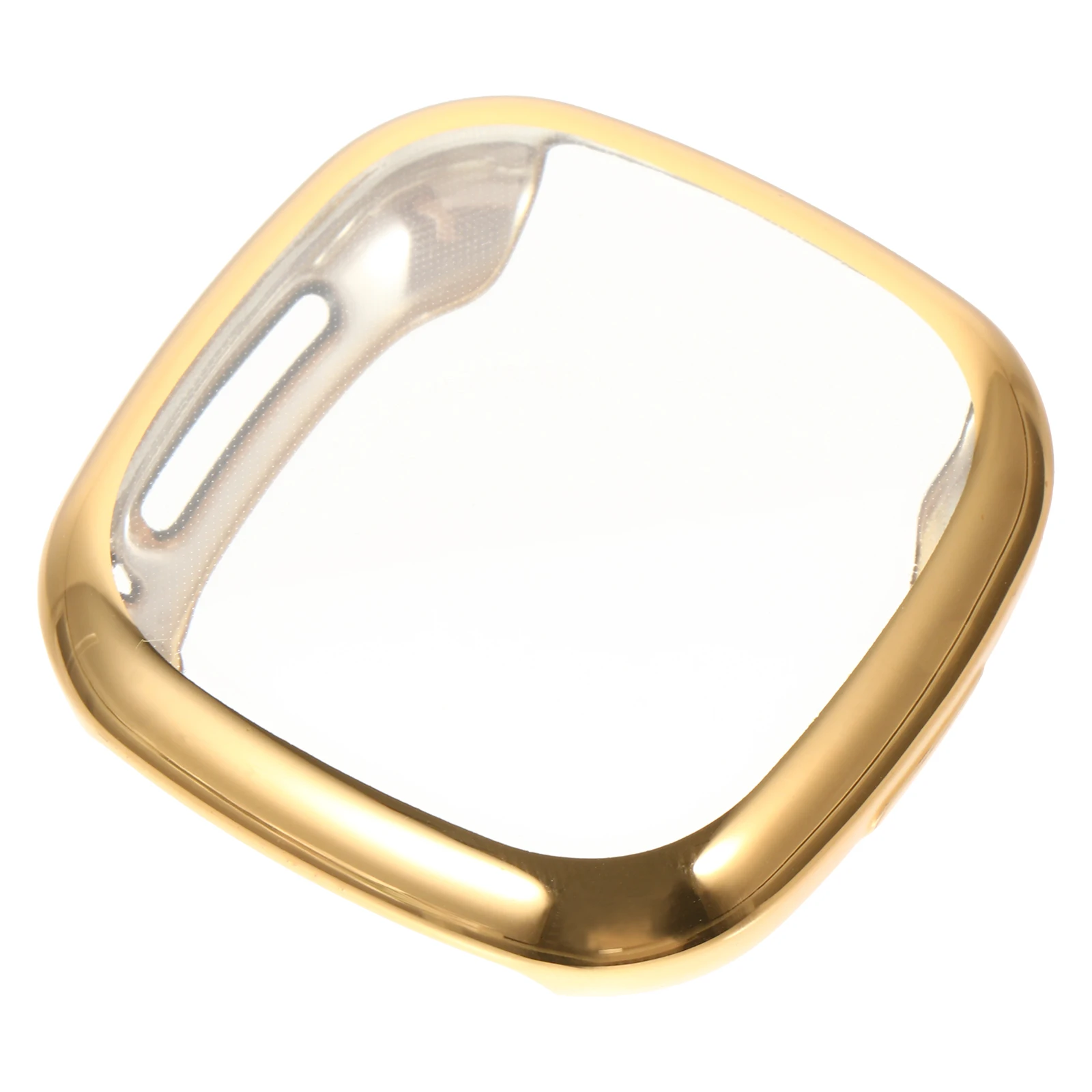 

Electroplated Watch Case Protective Cover Golden Frame Anti Scratch Durable Screen Protector Watch Accessories Phone Dust Plug