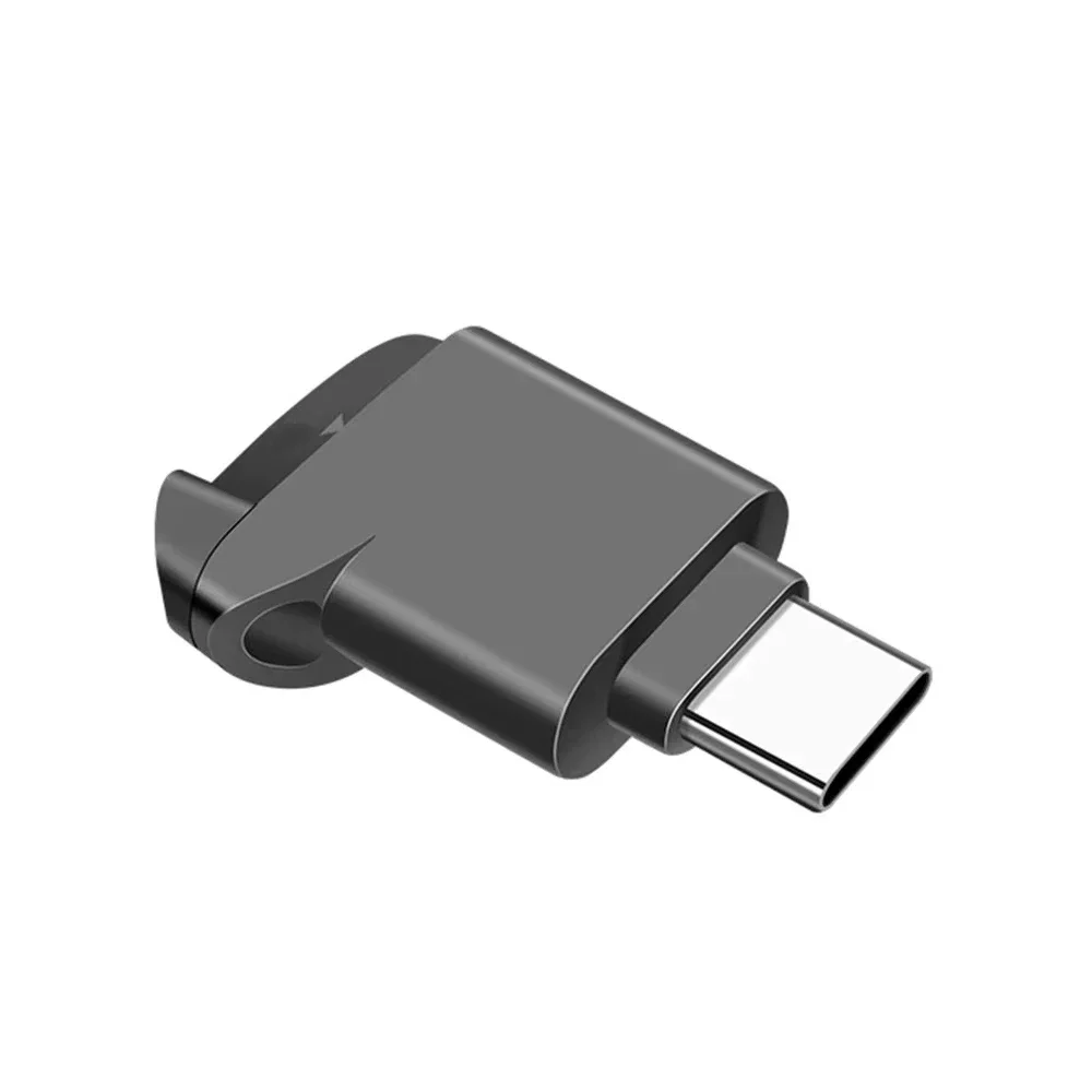 Czytnik kart Mini TF Type-C 2.0, zewnętrzne urządzenie pamięci masowej, czarny, rozciągliwy, do kart pamięci USB C 2.0 Mini TF, kompatybilny z Iphone 17 16 — zdjęcie 2