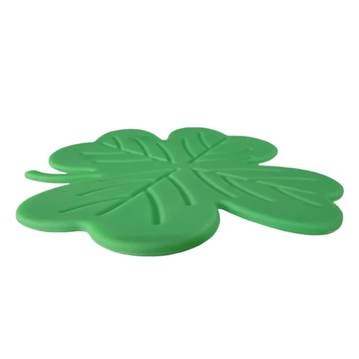 4Pcs St. Patrick'S Day Coaster Silicone Green Drink Coasters Non-Slip Insulations Tea Cup Mats Coffee Coasters