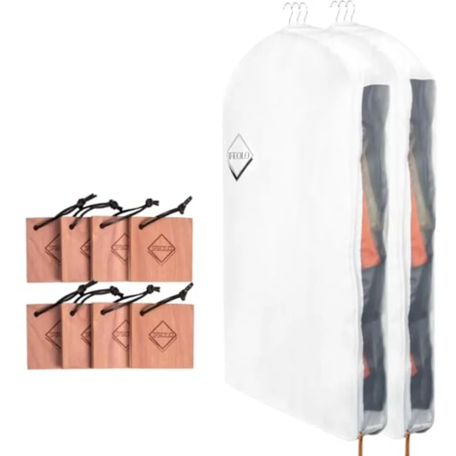 

2PC ury 48'' Cotton Gent Storage Bafor Hangins 8 Cedar Blos for Fresh Smell Breaable Gent Bafor Hangins for Closet B for t Sh