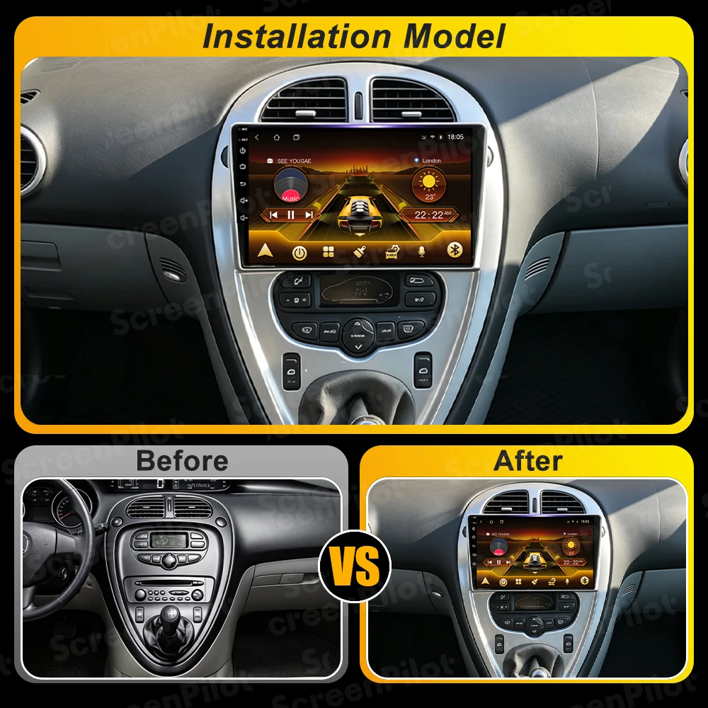 Android 16 For Citroen Xsara Picasso 1999-2010 Car Radio Stereo Head Unit Multimedia Video Player GPS Navigation 2K QLED 8 Core