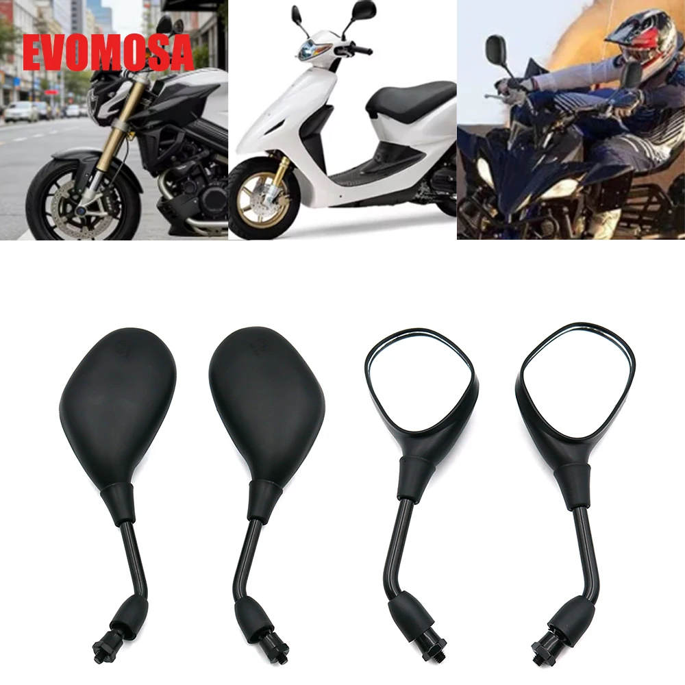 8mm  Motorcycle Mirror Scooter E-Bike Rearview Mirrors For Harley Iron 883 XL883N Sportster 883 XLH883 1200 Fat Boy Side Mirror