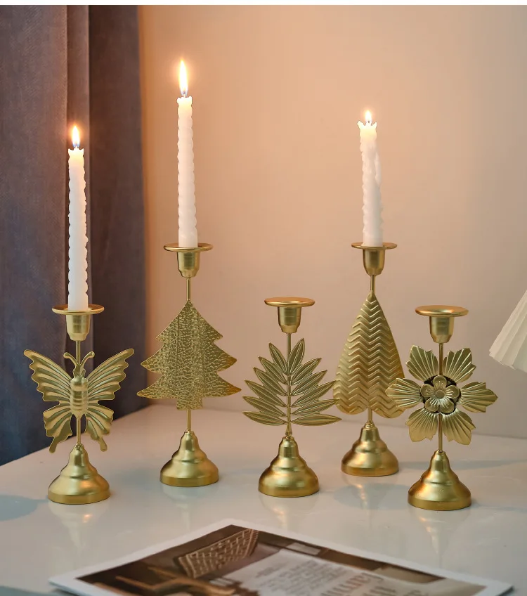 

Европейская свеча для ужина при свечах, простое домашнее романтическое украшение стола, железное украшение для гостиной, подсвечник