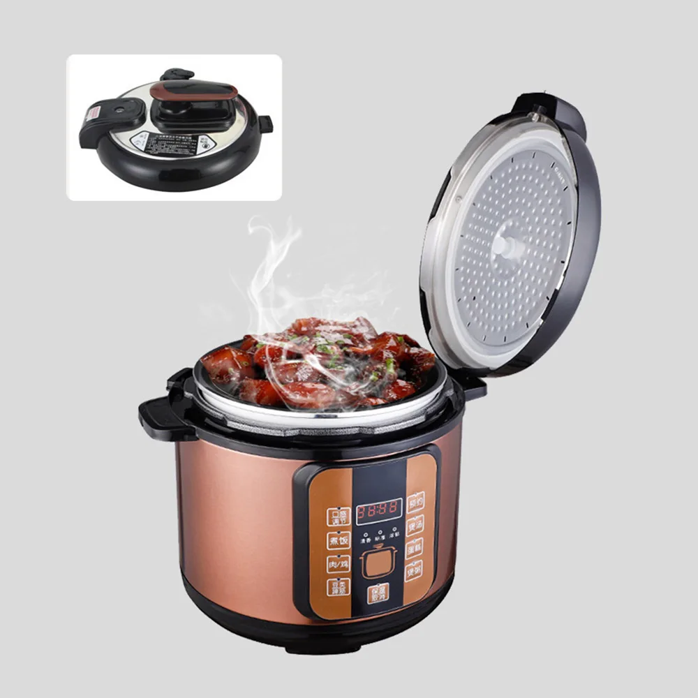 5L جهاز طهي الأرز الجديد الذكي قدر الضغط الكهربائي المنزلية متعددة الأغراض موعد طنجرة الضغط