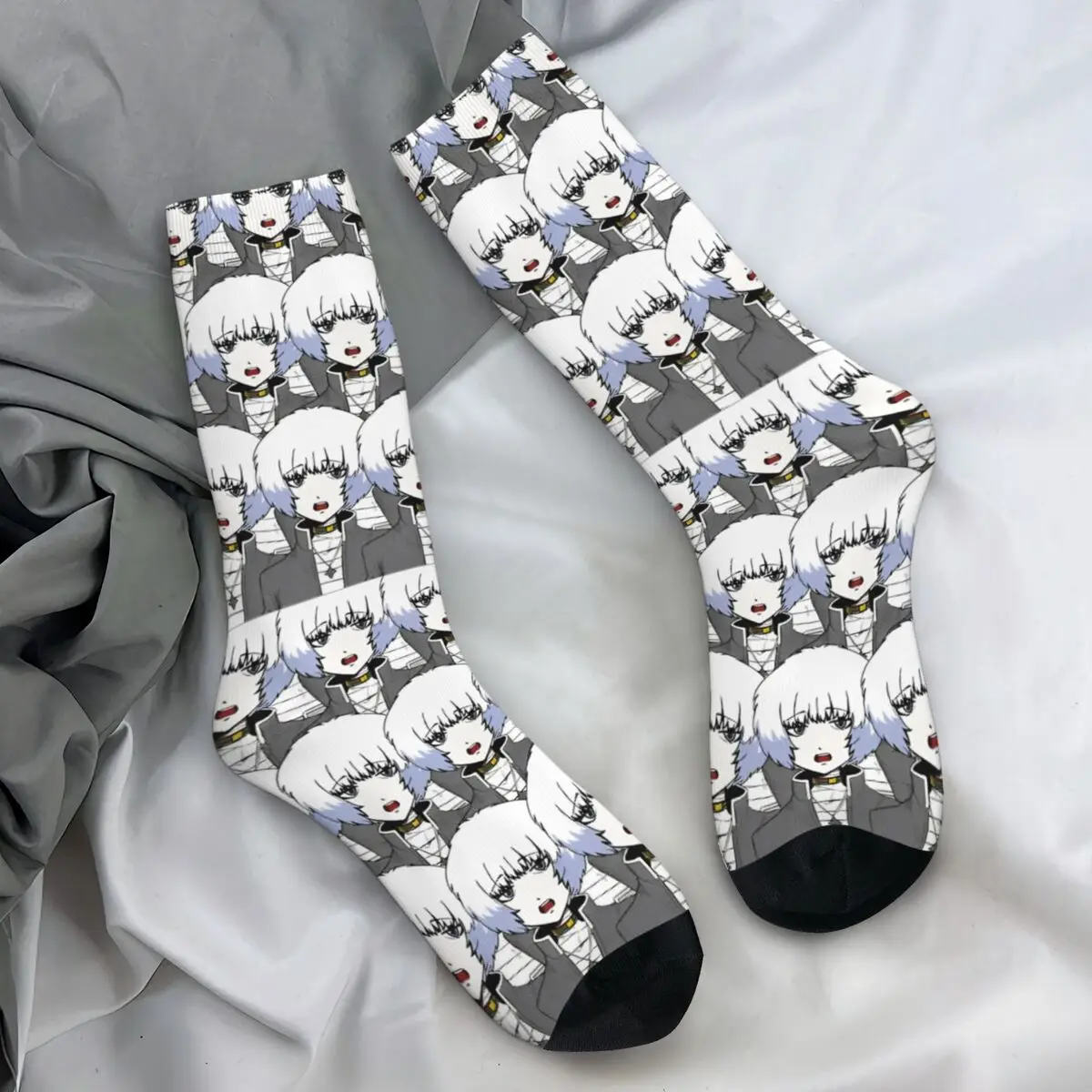 Ranmaru Kageyama Stockings Your Turn To Die Anime Game Vintage Socks Autumn Anti Skid Socks Couple Outdoor Sports Soft Socks