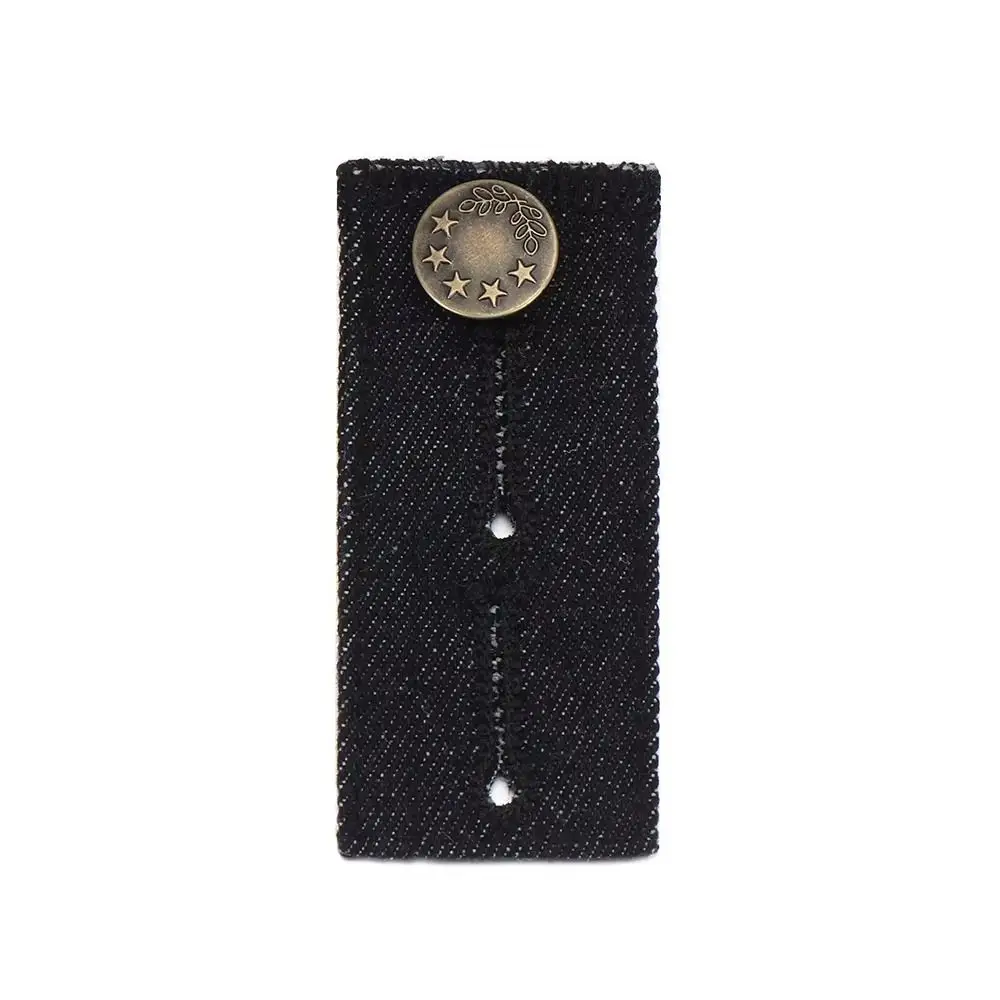 Denim Clothe Waisband Extender Adjustable Flexible Pants Extenders Buttons Waist Extension DIY Crafts Extension Buckle Women