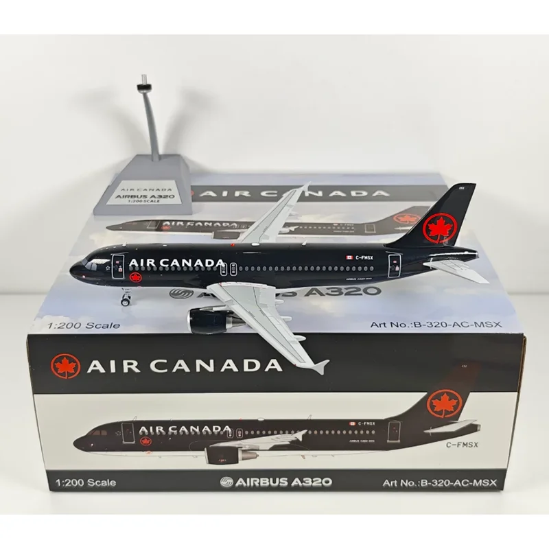 B-Models 1/200 Scale Canadian Aerospace A320 C-FMSX Die-cast Alloy Aircraft Model Collection Decorative Item
