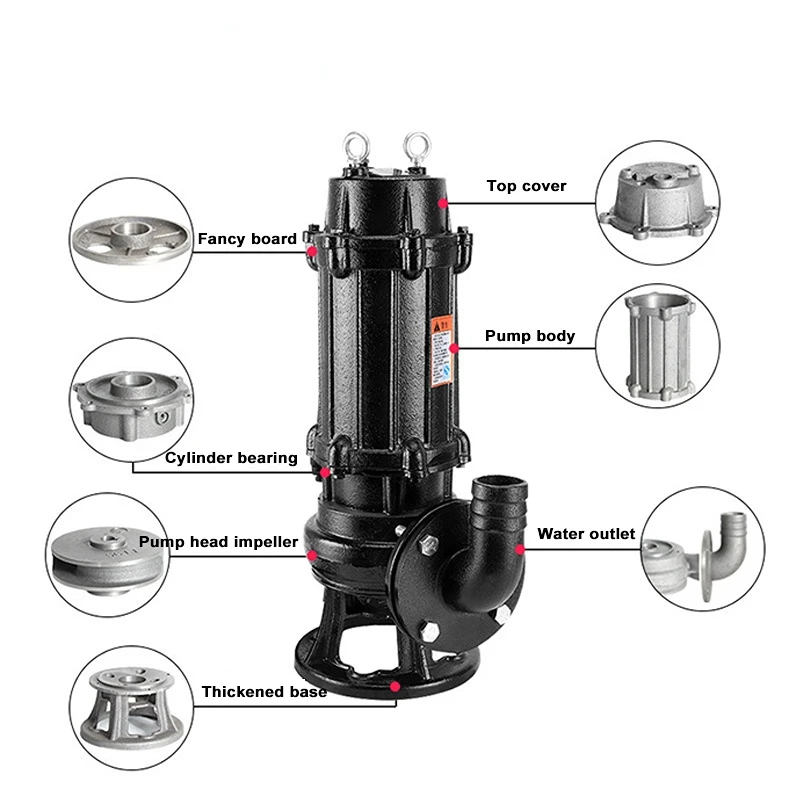 

High Quality 7.5 kw Vertical QW Submersible Sewage Pump Water Pumps For Sewage Treatment