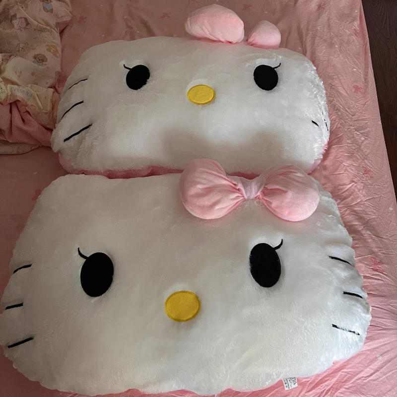 Anime Hello Kitty Figure Throw Pillow Dormitory Sleeping Headboard Backrest Bed Cushion Decoration Children Birthday Gift Toy