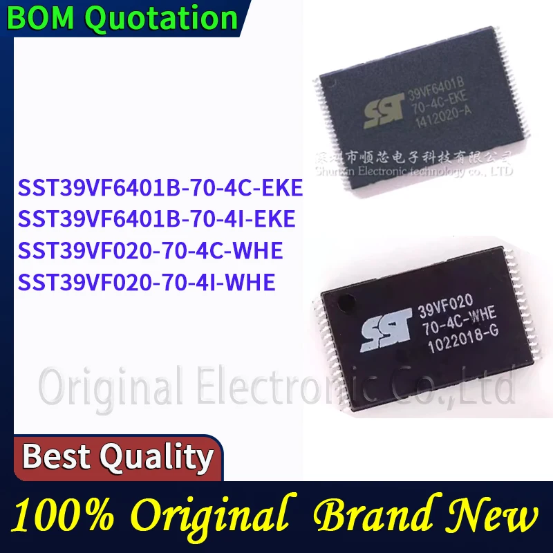 SST39VF6401B-70-4C-EKE SST39VF6401B-70-4I-EKE SST39VF020-70-4C-WHE SST39VF020-70-4I-WHE  In stock Original Black PC shell