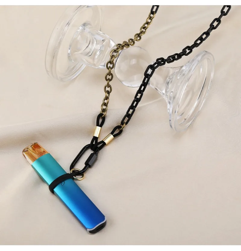 金属アクセサリー、チタン鋼昇降ロープ、ダストカバー昇降、電子ユニバーサル昇降チェーンネックレス