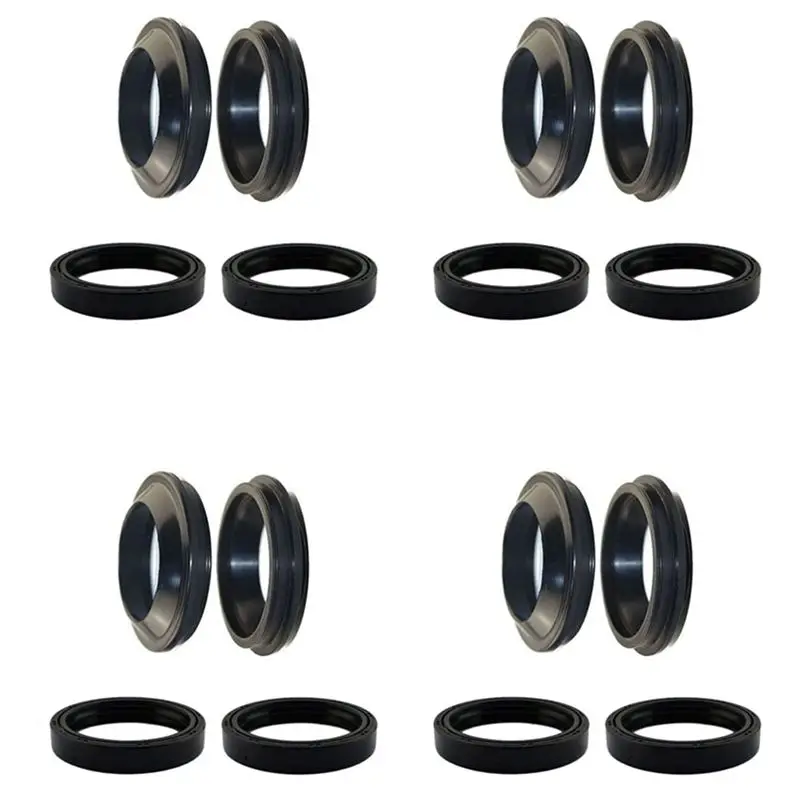 

Compact 4Set Motorcycle Front Fork Oil Seal And Dust Seal For HONDA CB-1 CB1 CB400 CBR400 CB750 HORNET 250 MAGNA CB 400 750
