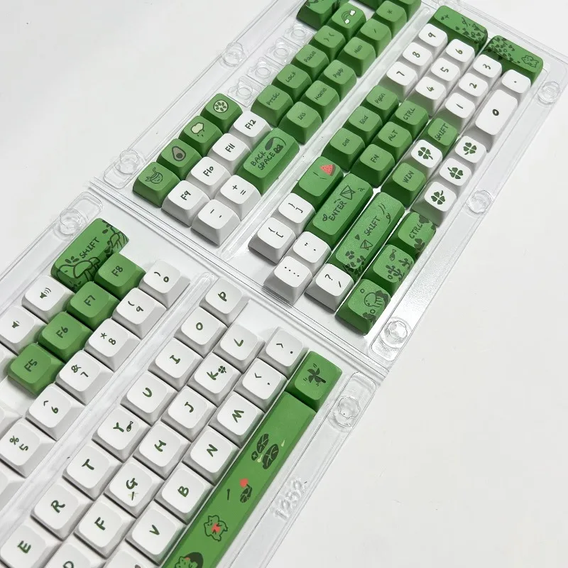

Sublimation frog mechanical keyboard cap, mahjong sound 125 full set of keycaps