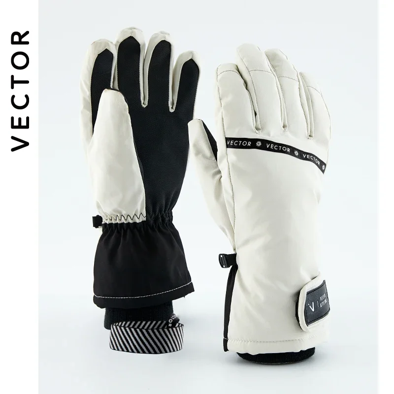 

VECTOR Ski Gloves Waterproof Gloves with Touchscreen Function Snowboard Thermal Gloves Warm Snowmobile Snow Glove Men Women