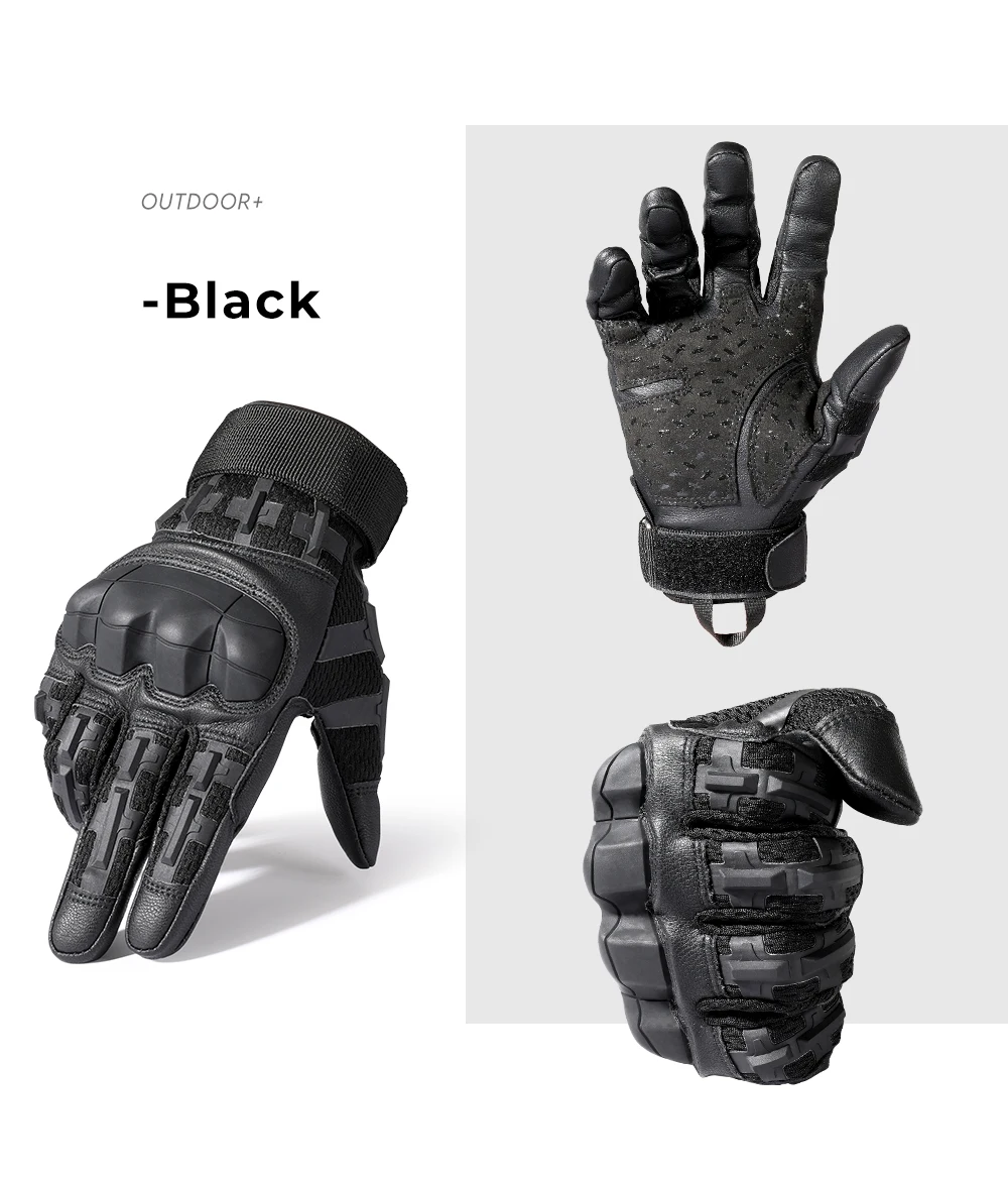 Taktische Outdoor-Handschuhe mit Touchscreen, Hartschale, rutschfeste Schutzausrüstung für Sport, Wandern, Klettern, Jagd, Radfahren, Motorrad – Detail 21