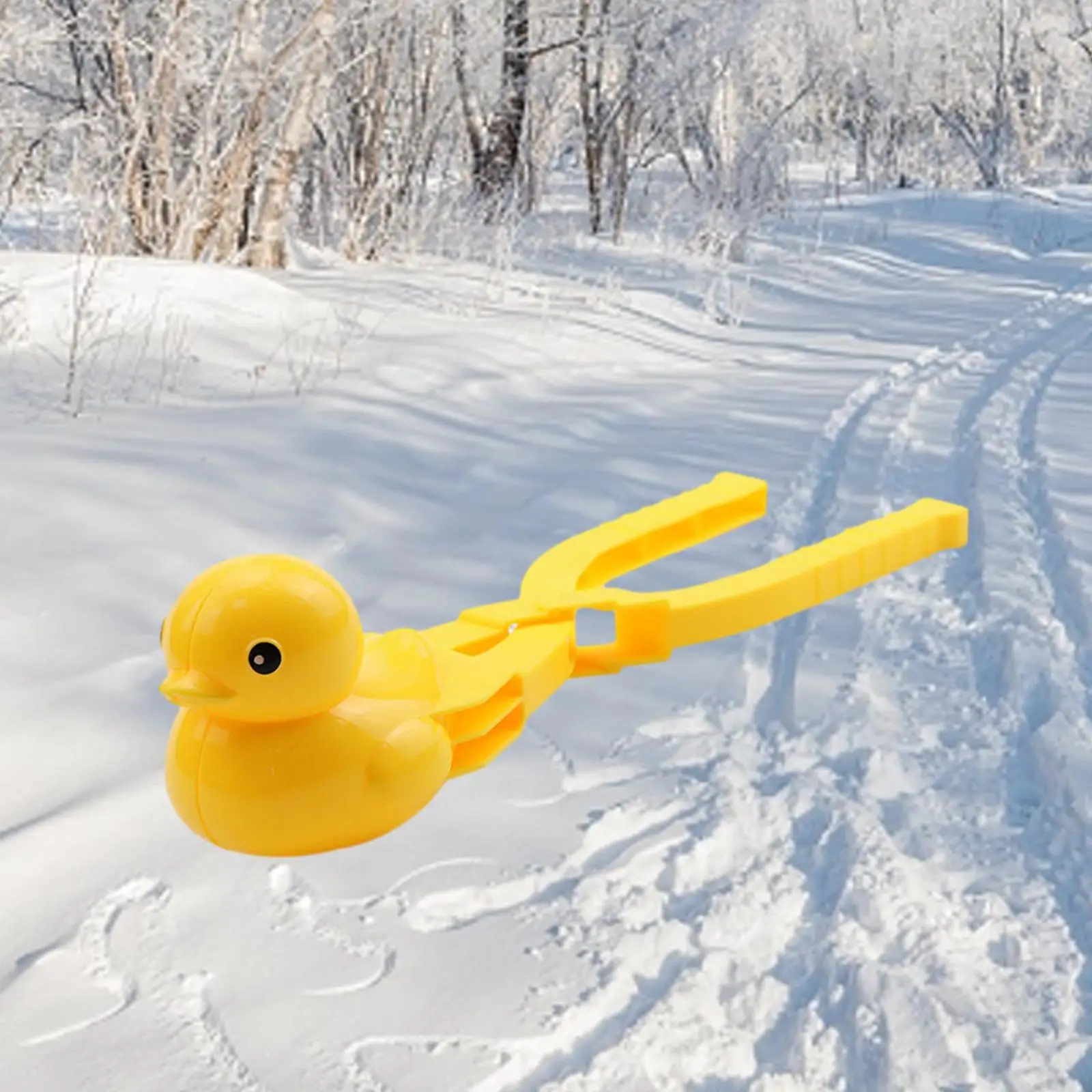 Snowball Clip Portable Snowman Snow Toys Duck Shape Snow Ball Toy Snowball Fight Game for Adults Boys Girls Children Kids Winter