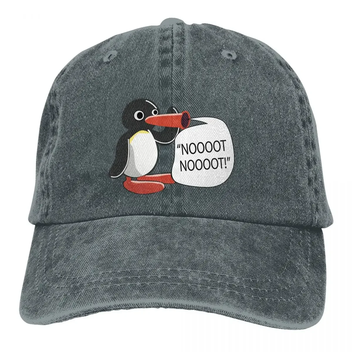 

Noot Pingu Pinga Penguin TV Multicolor Hat Peaked Women's Cap Penguin Personalized Visor Protection Hats