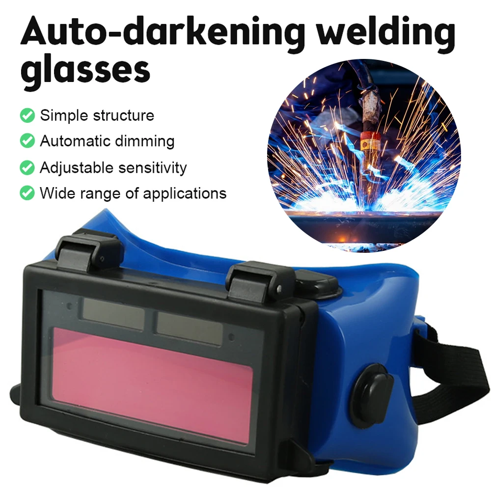 Electronic Welder Goggles Foldable Automatic Dimming Goggles Anti Strong Light And Anti Eye Piercing Welding Safety Goggles