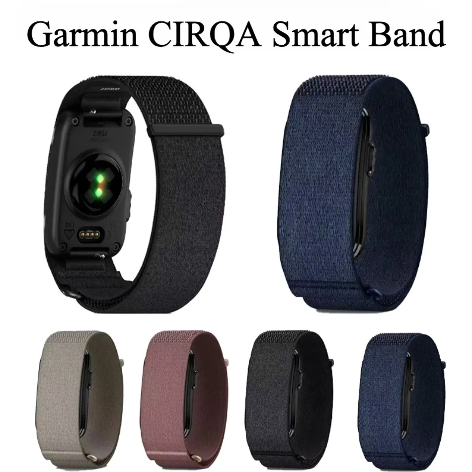 Nylon-Gewebtes Bizepsträgerband für Garmin CIRQA Armband für Sport-Fitness-Tracker Schlaufenarmband für Männer & Frauen – Detail 1