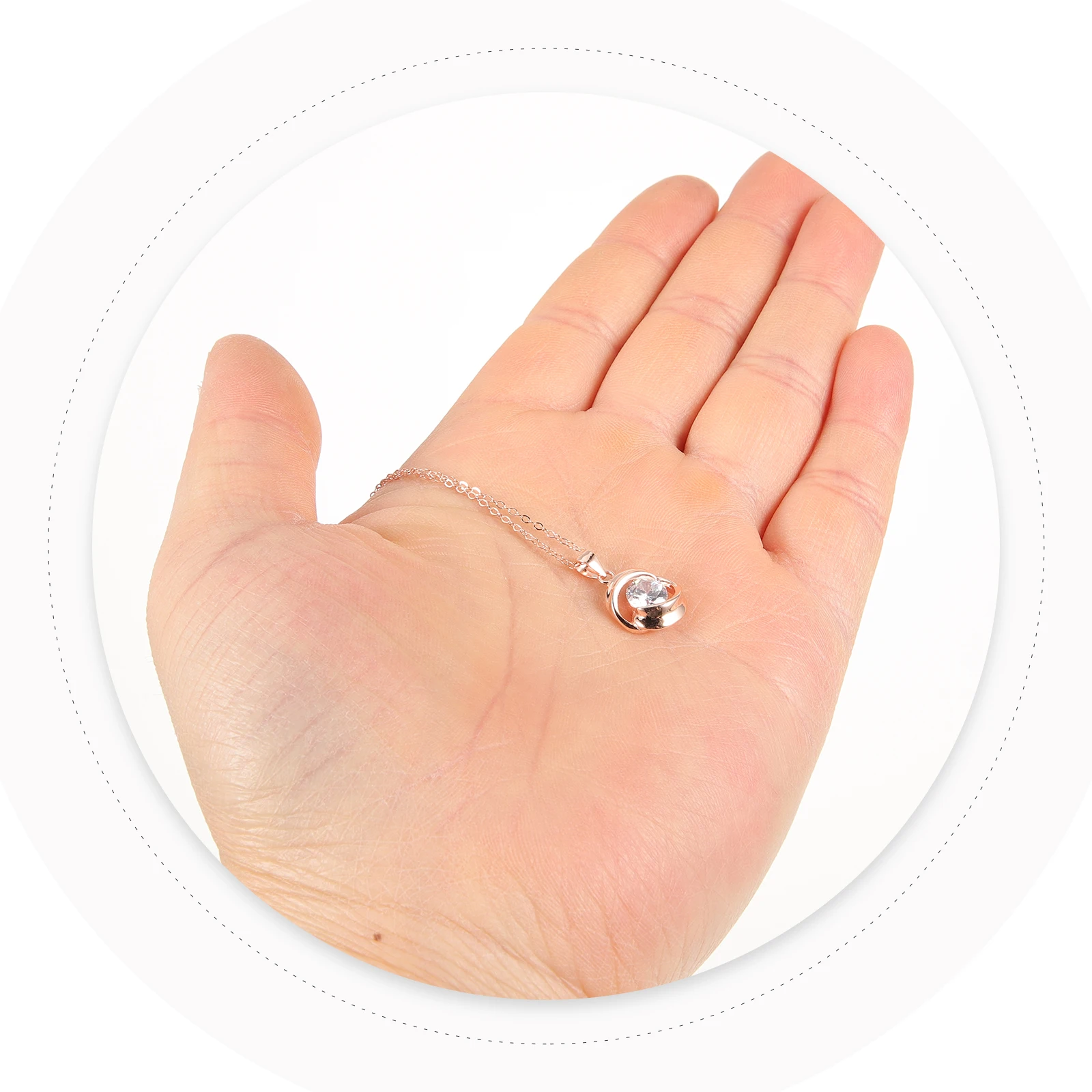 

Rose Necklace Everyday Wear Necklaces for Women Lucky Department Zircon