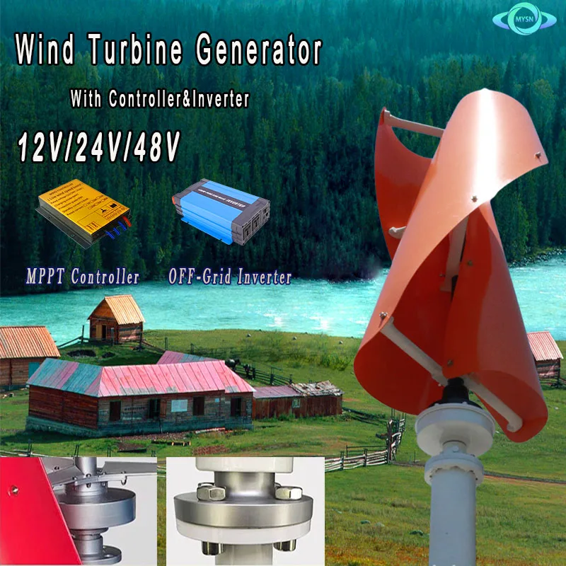 

Low Noise Windmill With Mppt Controller 20KW 48V 96V 220V Real Power Vertical Axis Wind Power Turbine Generator for Home Farm