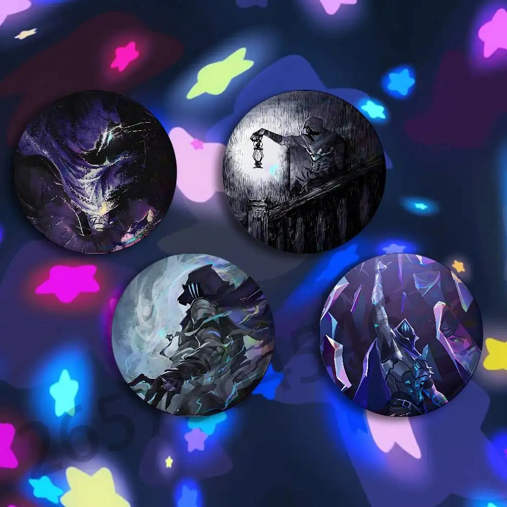 V-Valorant Omen Button Pin Single Pack Anime Merch for Ita Bags Badge Collectible Buttons TH