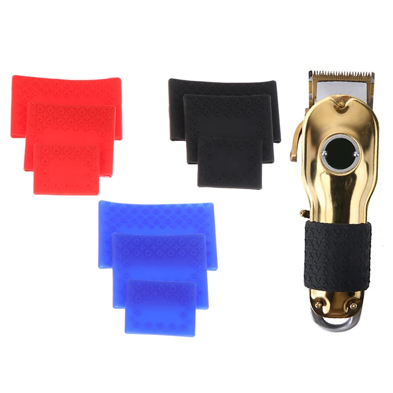 1PC Rubber Anti Slide Design Trimmer Grip Barber Hair Clipper Grip Barber Bicycle Grips Hairdressing Silicone Decorative Rings
