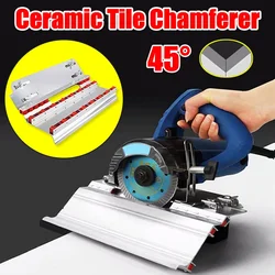 Tiling 45Degree Angle Cutting Machine Fixed Corner Guide Ceramic Tile Cutter Seat Chamfer for Stone Building Tool Corner Cutting