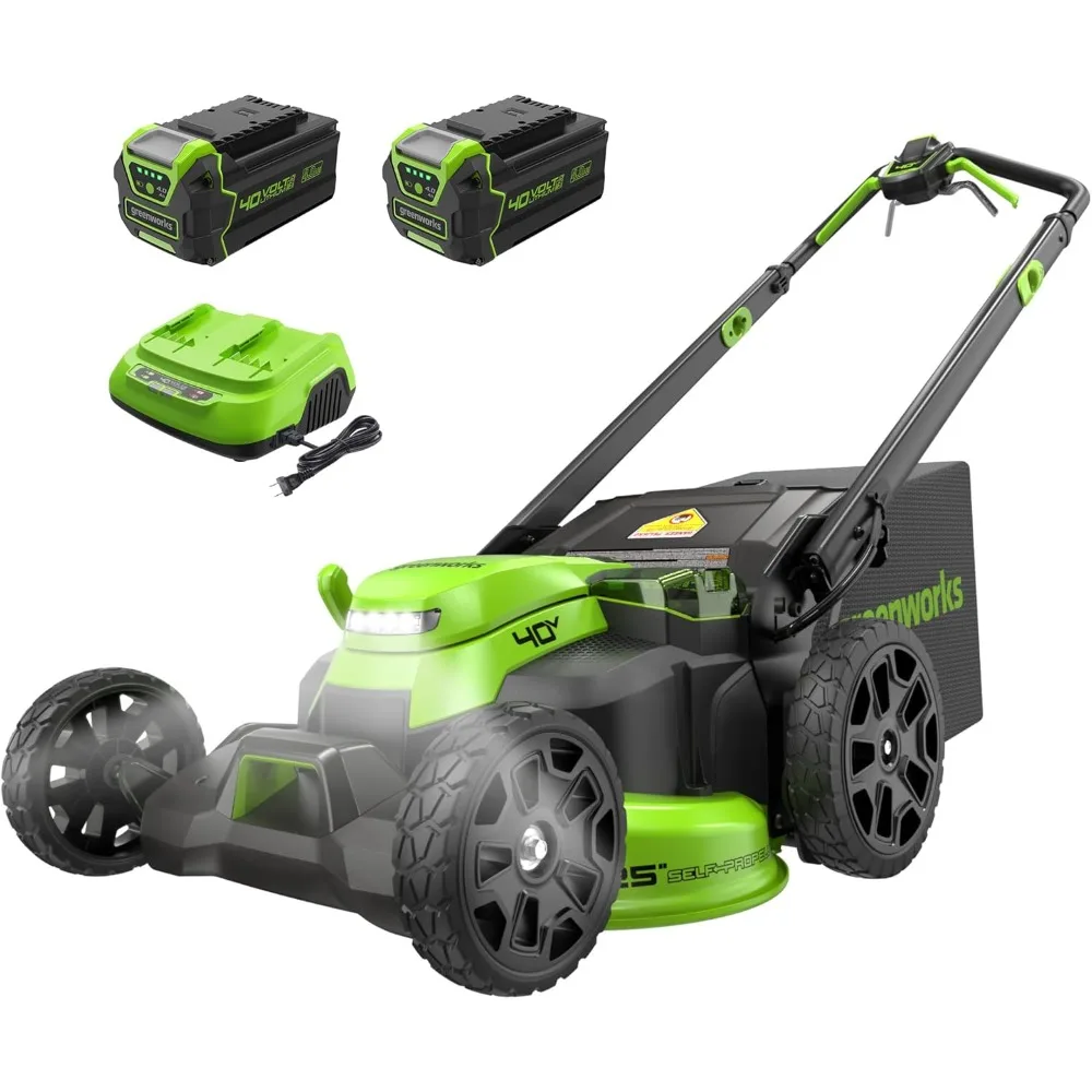 

40V 25" Brushless Cordless (Self-Propelled) Lawn Mower (75+ Compatible Tools), (2) 4.0Ah Batteries