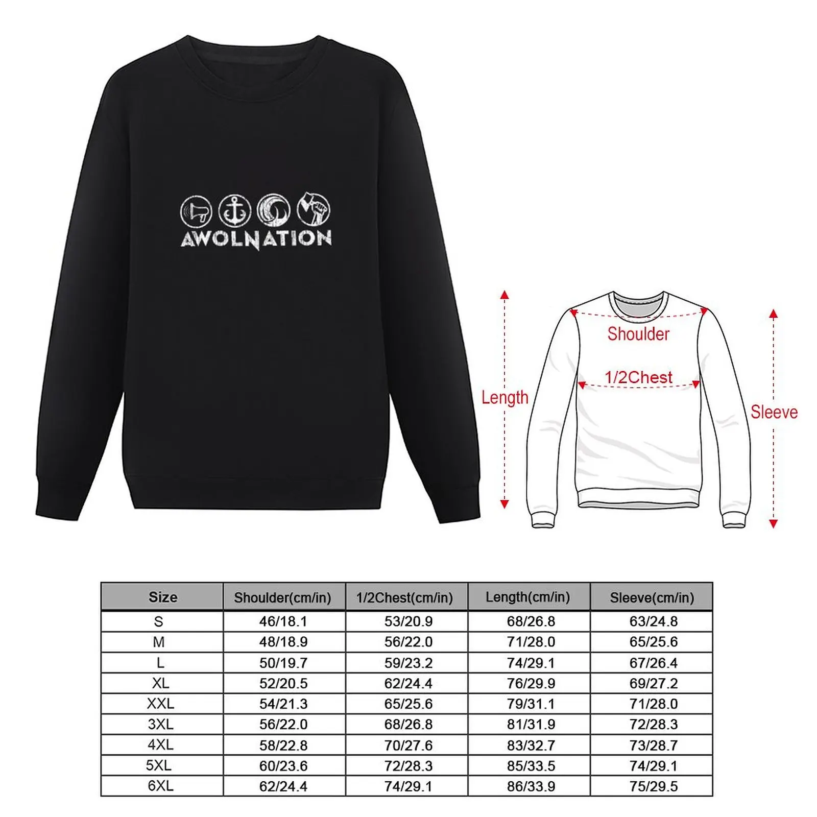 awolnation logo tour 2020 black mendagri Pullover Hoodie tracksuits graphic t shirts men hooded sweatshirt