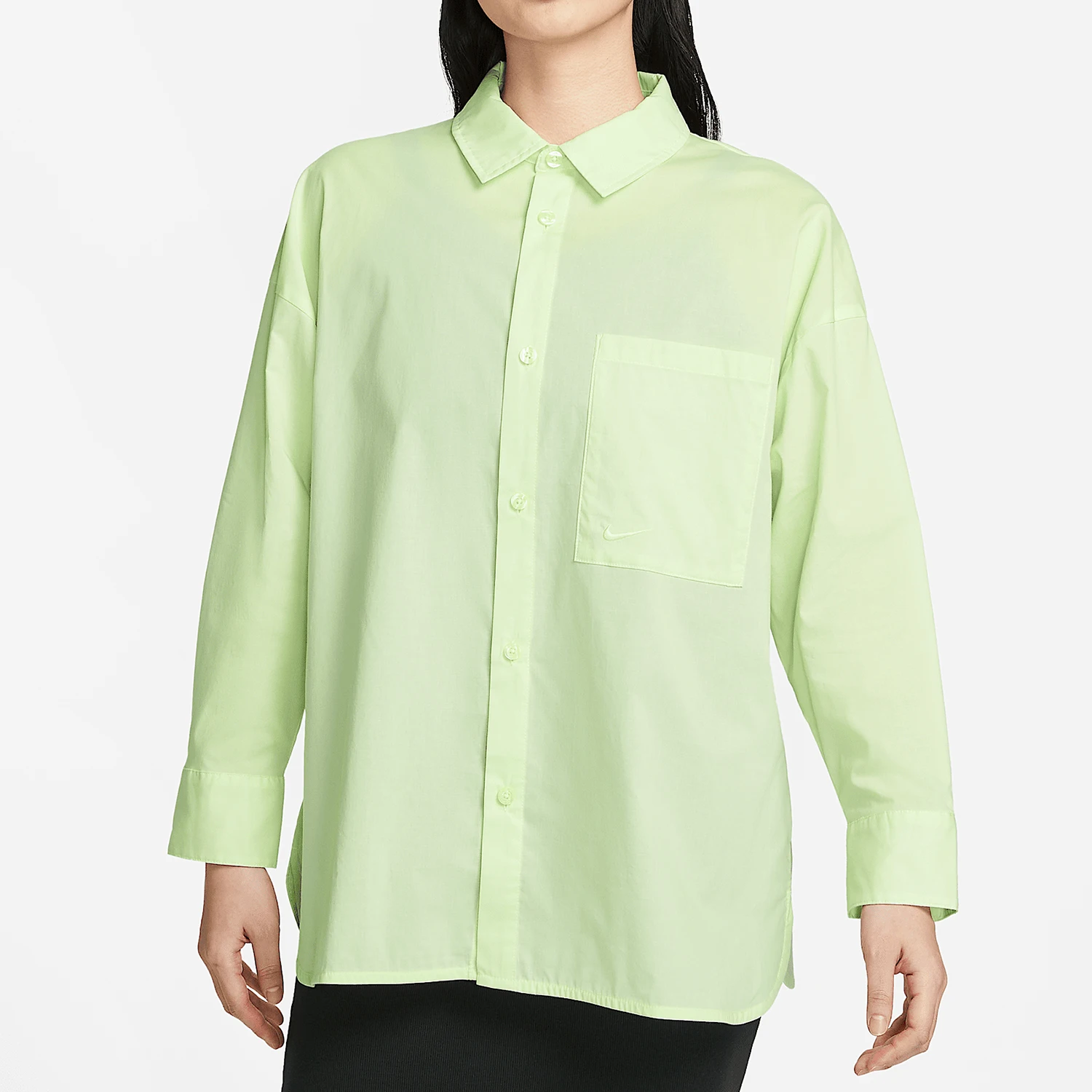 

Nike genuine 2025 Women's Embroidered Casual Shirt HJ0716-701