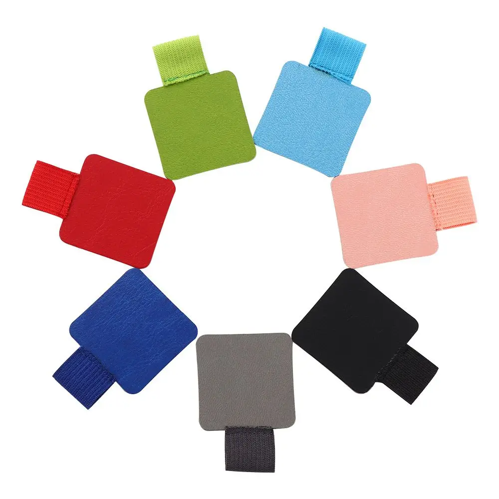 Elastic Loop PU Leather Notebooks Office Accessories Clipboards Clip Pen Organizer Pen Clips Pencil Holder