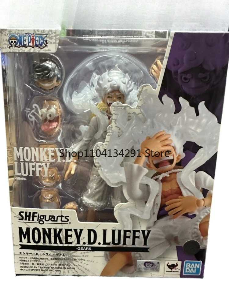 In Voorraad Originele Bandai S.H.Figuarts S.H.Figuarts Anime Monkey D Luffy Gear 5 Nika Een Stuk Action Figure Pvc Model Speelgoed Geschenken