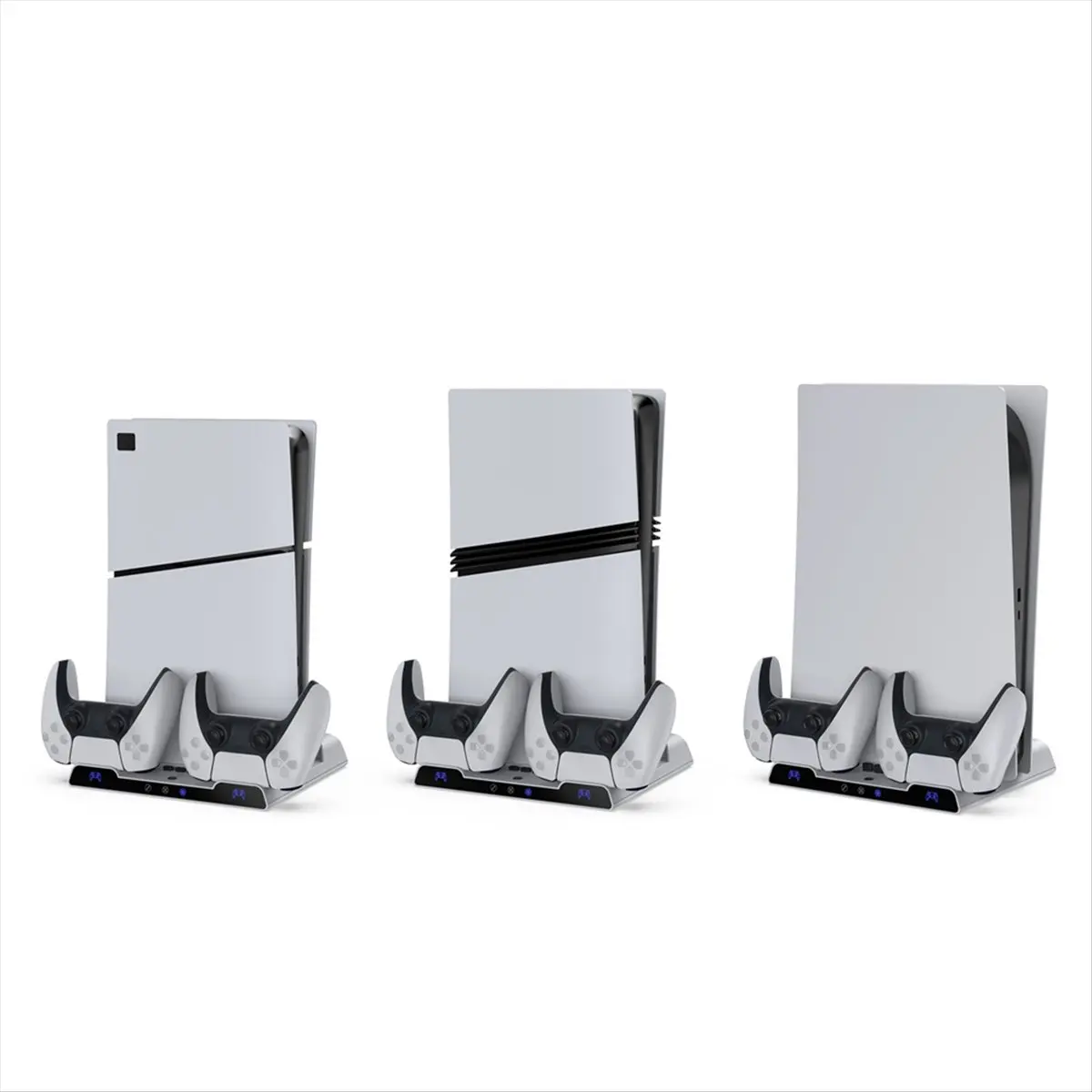 Top Sale For /Slim/Pro Multi-Function Cooling Base with Dual Wireless Controller Charger Mobile Hard Disk Storage Rack