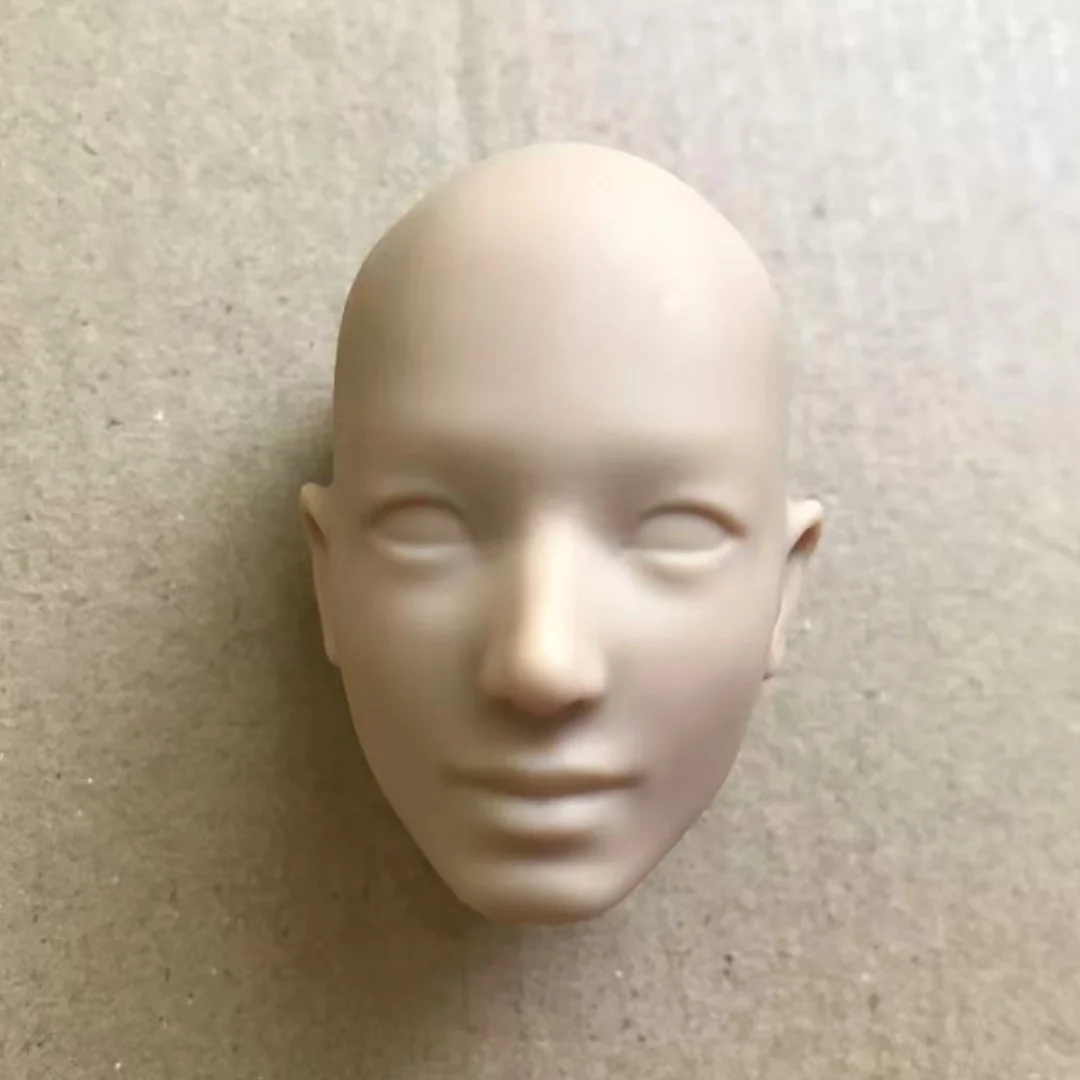 MENGF FR Color Bald Doll Heads Small Defectives With Black Dots Doll Heads Japan White Pink Beige Hungarian Latin Skin Doll Part