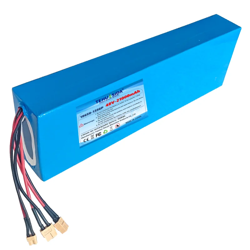 48V 13S6P 21Ah 18650 Lithium Battery Pack with Built-in BMS for Moped Scooter & Power-Assisted Commuting