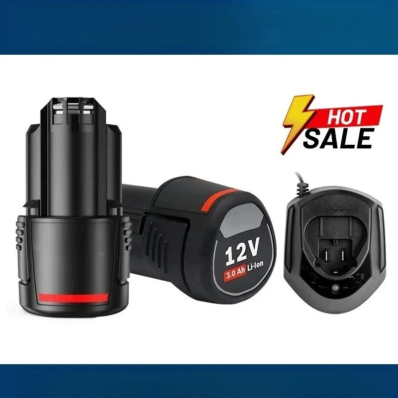 لبوش 12 فولت 2.0Ah BAT411 بطارية ليثيوم أيون قابلة للشحن BAT411A BAT412 BAT412A BAT413 شاحن